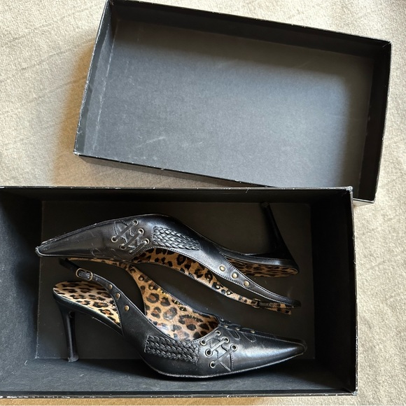 Dolce and Gabbana, Black Strappy Heels with Studs. size 7.5/size 37 Gorgeous! - Picture 3 of 16